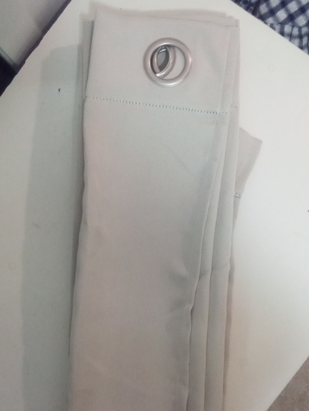 Sun Zero Beige Grommet Curtain Panel 84" NWT $45 FLAW